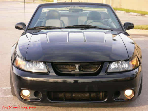 2003 SVT Cobra Convertible - 35,951 original Miles, 6 speed manual transmission, Black, black top, black interior, For Sale.