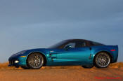 2009 ZR1 Chevrolet Corvette - LS9 - 620 HP - Carbon Fiber - Fast Cool Car Left side ground view shot