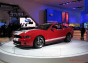 Fords Special Vehicle Team (SVT) delivers a more powerful 2010 Shelby GT500 increased to 540 horsepower, torque increased to 510 foot-pounds, downforce increased and drag reduced