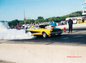 Best Et-8.18 - Best Mph-170 - car weighs-3345, with driver - did the longest wheelie in super Chevy history, 367 feet from the starting line ! the Camaro was the first 3200 lb car to go in the 9s, also the first 3200lb car to go in the 8s.