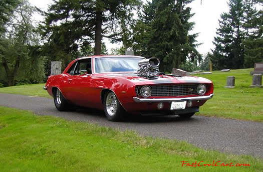 1969 Pro-Street Chevrolet Camaro Z28 - Blown small block 350 with 600 horsepower