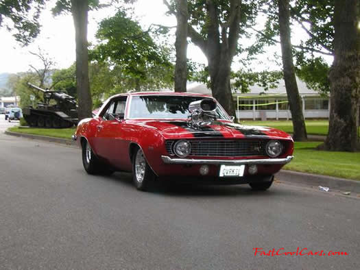 1969 Pro-Street Chevrolet Camaro Z28 - Blown small block 350 with 600 horsepower