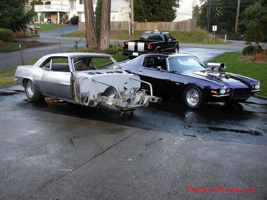 1969 Pro-Street Chevrolet Camaro Z28 - Blown small block 350 with 600 horsepower, almost rebuilt stage