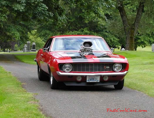 1969 Pro-Street Chevrolet Camaro Z28 - Blown small block 350 with 600 horsepower