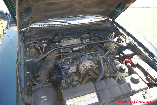 1996 Ford Mustang GT Convertible, first year for the 4.6 V8 SOHC, this one is equipped with the automatic transmission with overdrive. 