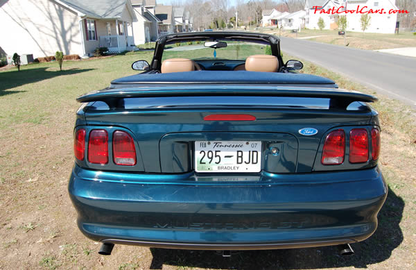 1996 Ford Mustang GT Convertible, first year for the 4.6 V8 SOHC, this one is equipped with the automatic transmission with overdrive. 