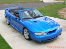 1998 Mustang Cobra Convertible - 1 of 223 - Electric blue, Lowering kit, Fast Cool Car.