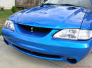 1998 Mustang Cobra Convertible - 1 of 223 - Electric blue, with new Cobra front grill insert.