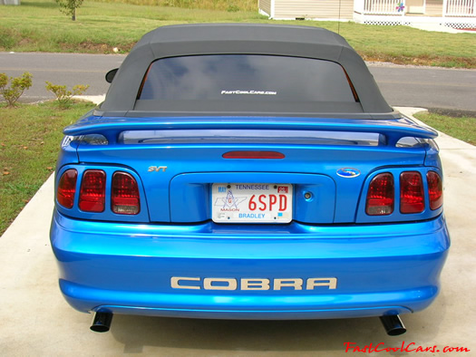 1998 SVT Cobra convertible with new 2000 chrome Cobra rims and new Kumho tires.