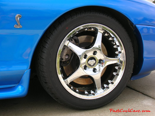 1998 SVT Cobra convertible with new 2000 chrome Cobra rims and new Kumho tires.