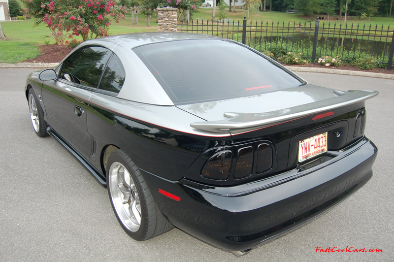 1998 polished Procharged Mustang Cobra, Custom paint,18" - FR500's