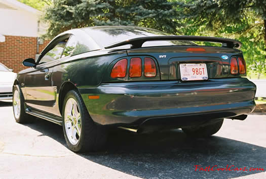 1998 Mustang GT left rear angle view - fastcoolcars.com