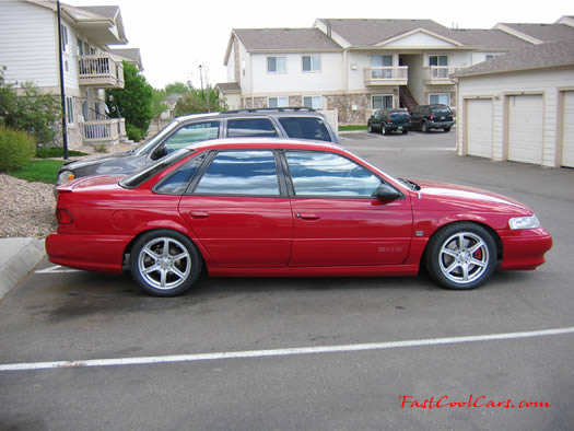 1995 Ford Taurus SHO - very cool sport luxury sedan - fastcoolcars.com - Recently lowered here