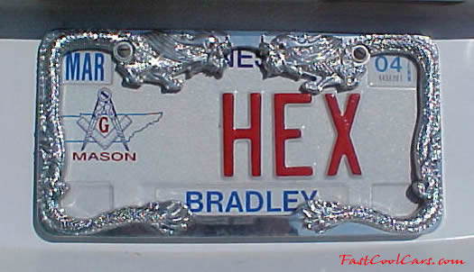 Heathers cool personalized plate "Hex"