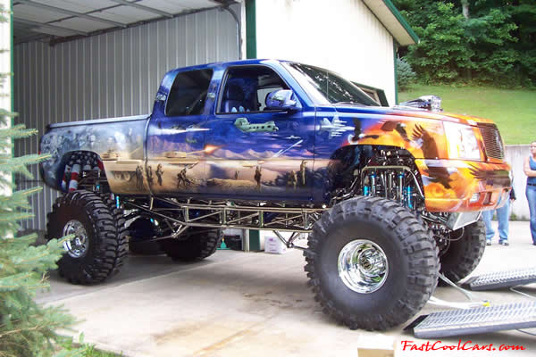 Dale Ison's Hero Truck - A rolling work of Art.