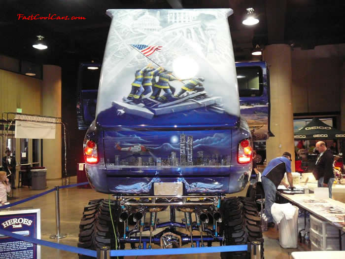 Dale Ison's Hero Truck - A rolling work of Art.