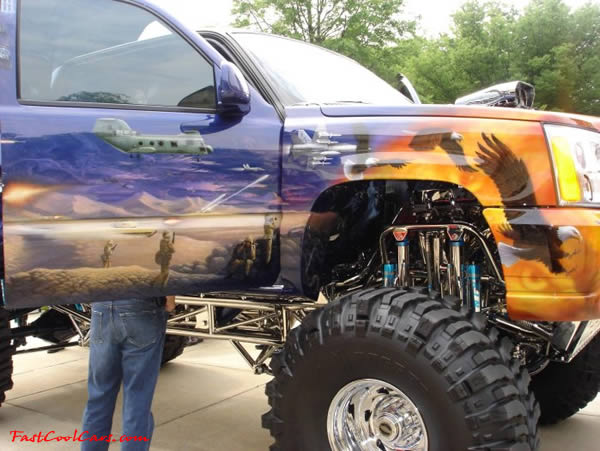 A Hero's Truck - A rolling work of Art.