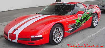 2 Fast 2 Furious - A movie with many fast cool cars in it. - Chevrolet Corvette ZO-6 - custom paint job. - Nice chrome ZO-6 wheels, street racer, very fast car.