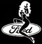 ford emblem with sexy lady sitting on it