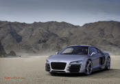 Audi R8 Designed to compete against the Porsche 911, the new Audi R8 features quattro permanent four-wheel drive, space frame aluminum body and the mid-mounted 420 bhp V8 FSI engine