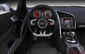 Audi R8 Designed to compete against the Porsche 911, the new Audi R8 features quattro permanent four-wheel drive, space frame aluminum body and the mid-mounted 420 bhp V8 FSI engine