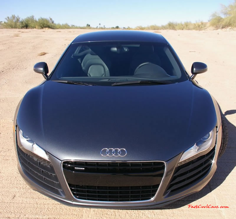 Audi R8 Designed to compete against the Porsche 911, the new Audi R8 features quattro permanent four-wheel drive, space frame aluminum body and the mid-mounted 420 bhp V8 FSI engine