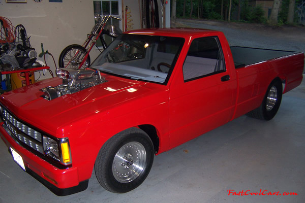 Blown 355 small block V-8 Chevrolet S-10