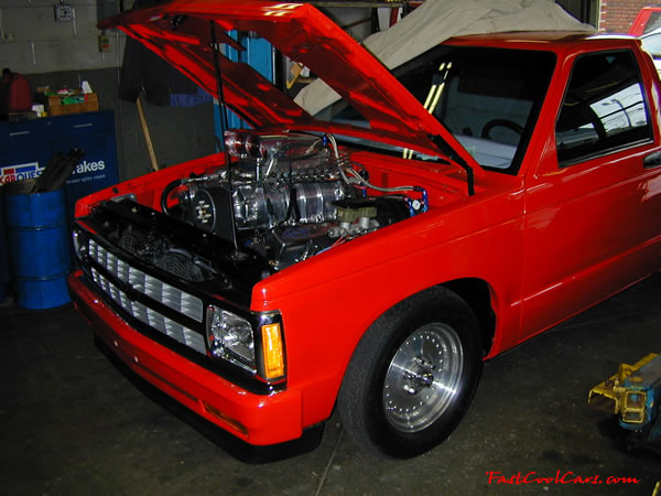 Blown 355 small block V-8 Chevrolet S-10