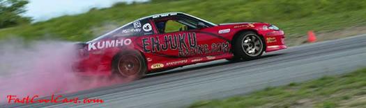 The new Kumho red smoking tires, made especially for drifting. Kumho Ecsta MX-C tires. Great for Fast Cool Cars for sure.