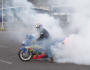Superbike burnout, lots of smoke
