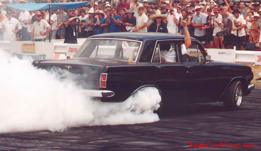 1964 chevy V8 right hand drive burnout
