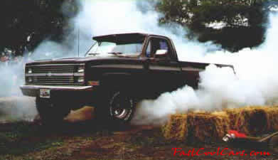 Chevy Truck smoke show contest