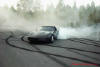 C4 Chevrolet Corvette Doing burnout, check out the posi marks on the road