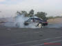 Ford Mustang GT blistering the tires