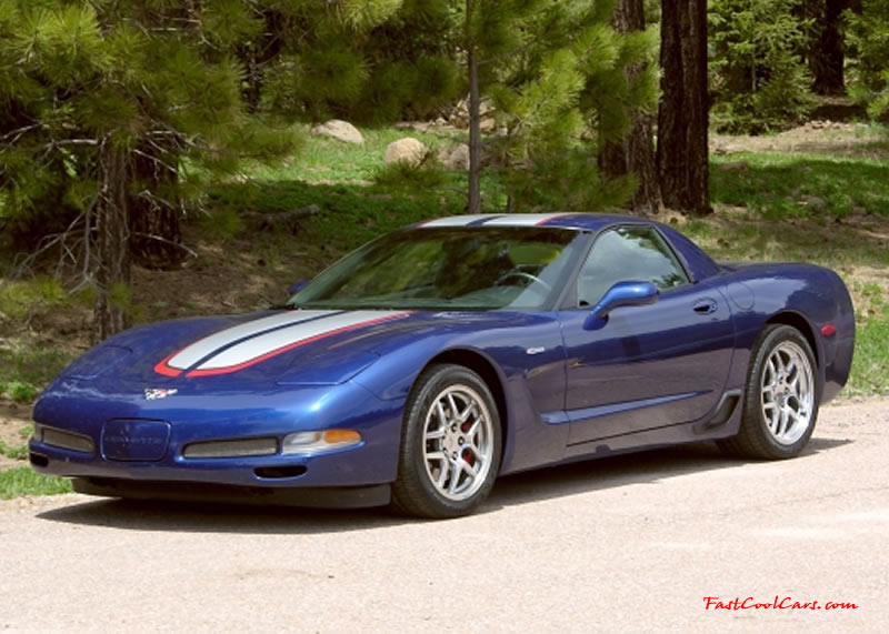 C5 Chevrolet Z06 Corvette 2001 - 2004, 385 to 405 horsepower, Aluminum block and heads LS6, all with 6 speeds.  America's sport car.
