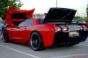 C5 Chevrolet Z06 Corvette 2001 - 2004, 385 to 405 horsepower, Aluminum block and heads LS6, all with 6 speeds.  America's sport car in Red, with awesome paint job, gloss black rear end.