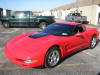 C5 Chevrolet Z06 Corvette 2001 - 2004, 385 to 405 horsepower, Aluminum block and heads LS6, all with 6 speeds.  America's sport car in Red, with carbon fiber hood.