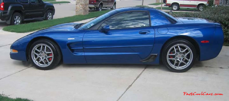 C5 Chevrolet Z06 Corvette 2001 - 2004, 385 to 405 horsepower, Aluminum block and heads LS6, all with 6 speeds.  America's sport car.