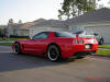C5 Chevrolet Z06 Corvette 2001 - 2004, 385 to 405 horsepower, Aluminum block and heads LS6, all with 6 speeds.  America's sport car in Red, with Black motorsports wheels.