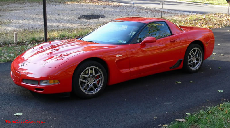 C5 Chevrolet Z06 Corvette 2001 - 2004, 385 to 405 horsepower, Aluminum block and heads LS6, all with 6 speeds.  America's sport car.