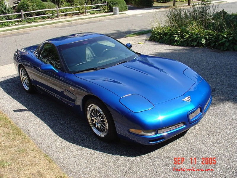 C5 Chevrolet Z06 Corvette 2001 - 2004, 385 to 405 horsepower, Aluminum block and heads LS6, all with 6 speeds.  America's sport car.