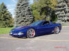 C5 Chevrolet Z06 Corvette 2001 - 2004, 385 to 405 horsepower, Aluminum block and heads LS6, all with 6 speeds.  America's sport car in Electron Blue, with custom wheels and C6 Z06 big brake set-up, 2004 Z16.