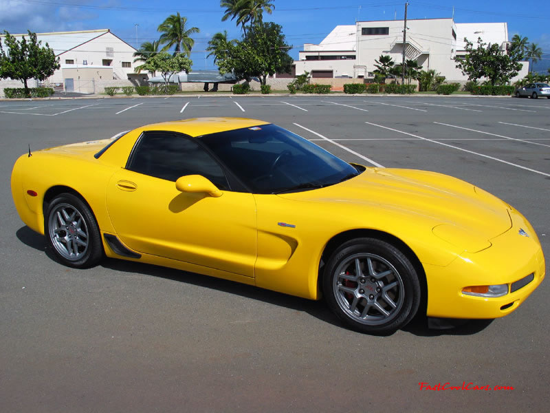 C5 Chevrolet Z06 Corvette 2001 - 2004, 385 to 405 horsepower, Aluminum block and heads LS6, all with 6 speeds.  America's sport car.