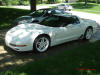 C5 Chevrolet Z06 Corvette 2001 - 2004, 385 to 405 horsepower, Aluminum block and heads LS6, all with 6 speeds.  America's sport car in Artic White, with a nice set of painted white C6 Z06 wheels.