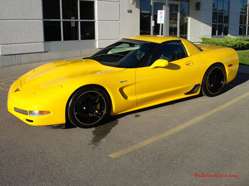 C5 Chevrolet Z06 Corvette 2001 - 2004, 385 to 405 horsepower, Aluminum block and heads LS6, all with 6 speeds.  America's sport car, with blacked out rear end.