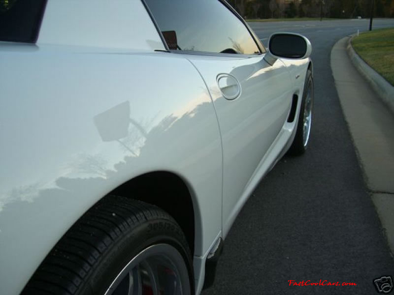 C5 Chevrolet Z06 Corvette 2001 - 2004, 385 to 405 horsepower, Aluminum block and heads LS6, all with 6 speeds.  America's sport car, in rare white, only available in 2001, also a sweet set of CCW SP505 wheels.