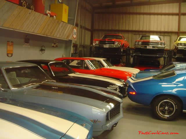 A very large General Motors car collection. Corvettes, Z06, Stingray, Coupe. Chevy Imapla's, Camaro's, Bel Air's, even a high performance boat.