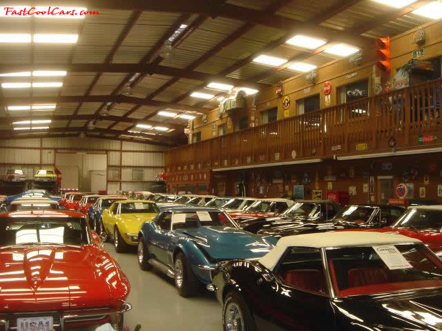 A very large General Motors car collection. Corvettes, Z06, Stingray, Coupe. Chevy Imapla's, Camaro's, Bel Air's, even a high performance boat.