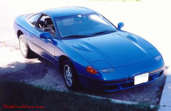 1991 Dodge Stealth blue in color