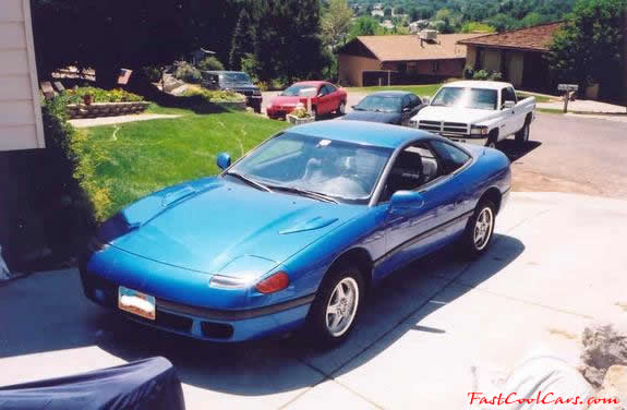 1991 Dodge Stealth blue in color